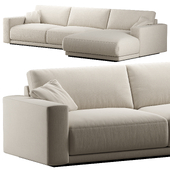 RH bella sofa chaise-longue sectional fabric