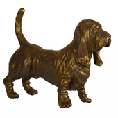 Basset Hound Cold Dog figurine