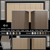 Раздвижная деревянная перегородка / Sliding wooden partition wall