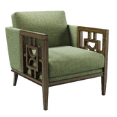 Currey and Company Royce Emerald Chanterelle Chair