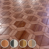 wooden parquet tile seamless 4k PBR texture 010