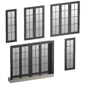 Collection of classic windows. 5 models