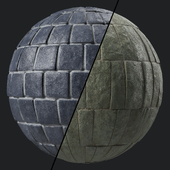Stone Wall Materials 83- Decorative Slat Stone wall | Pbr 4k Seamless