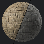 Stone Wall Materials 84- Decorative Slat Stone wall | Pbr 4k Seamless