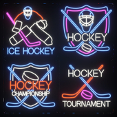 Neon hockey attributes