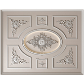 Illuminated ceiling in classic style 005