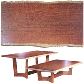 Wooden tables bubinga slabs