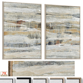 Accent Abstract Neutral Textured Wall Art C-1033