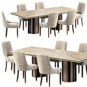 Ginger dining table and LASKASAS SIMONE CHAIR