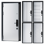 Guardian entrance door with electronic lock
