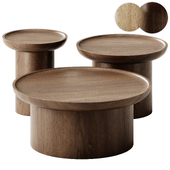 Modern Round Coffee Tables set by Martin and Brockett