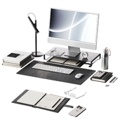 Decor for the workplace with a set of Apple equipment