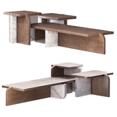 Offset coffee tables by Linteloo