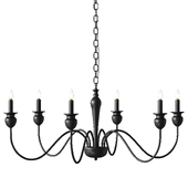 Farmhouse Candle Style Empire Chandelier