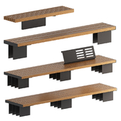 Outdoor benches RUNGE Kaje / Hova