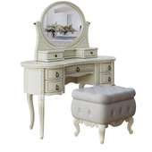 BUCZYNSKI dressing table and Murray pouf