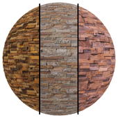 FB811 Slate Stacked Stone Wall Tile | 3mat | 4k | PBR