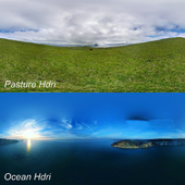 Ocean and Pasture HDRIs