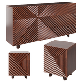 Rosanna Ceravolo Chest of Drawer and Bedside Table