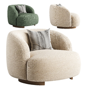 Aralia round design armchair