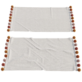 Cotton bath mat Pompons from LA REDOUTE INTERIEURS