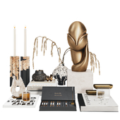 Decorative set with Mademoiselle Pogany Brancusi