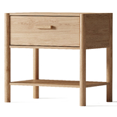 Axel III Timber Bedside Table