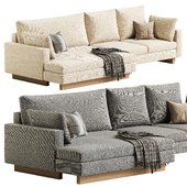 Harmony 2-Piece Double Wide Chaise Sectional Sofa