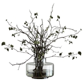 Bouquet of branches with small leaves