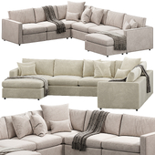 Filmore Three Piece Sectional sofa by arhaus