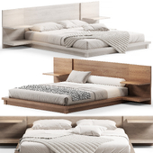 Andes Acacia Wood Bed by Cb2