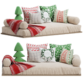 Window Pillows Set 2 Merry Christmas