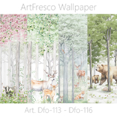 ArtFresco Wallpaper - Designer seamless photo wallpaper Art. Dfo-113 - Dfo-116 OM