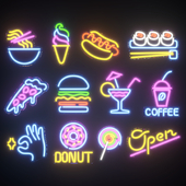 Neon Sign - Food