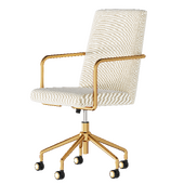 Giselle Gold Desk Chair Adore Decor