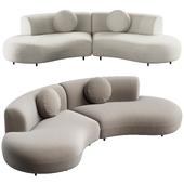 tokio curved sofa