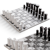 Terrazzo chessboard