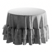 Tablecloth with ruffles