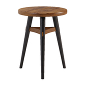 3 Leg Stool with Curved Stretchers - Chairs