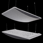 Suspended acoustic panel QPanel from Schaumstoffe Helgers