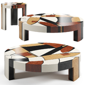 Austria Coffee Tables by Hommes Studio in Wood Marquetry