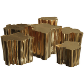 Eden Series Tables in Brass