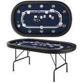 League Series Black 10 Seater Poker Table