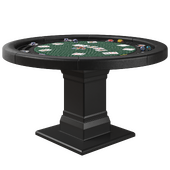 The Moneymaker Green 55 Round Poker Table