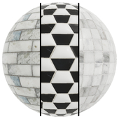 FB823 Ceramic Tiles MARBLE MOSAIC | 3MAT | 4k | Seamless