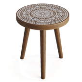 ROUND COFFEE TABLE BROWN GLASAR