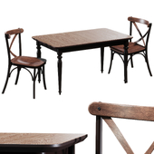 Кухонный стол и стулья Kelebek модели Malvi