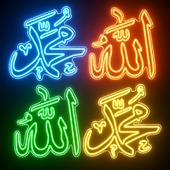 Allah the Almighty Neon Sign