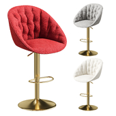 Bar Stools With Golden Footrest