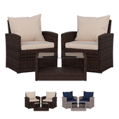 Rattan Outdoor Garden Furniture, Chair and Table